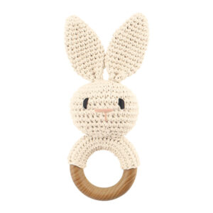 Bunny Soft Beißring mit Hasenkopf